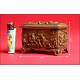 Beautiful and Elegant French Bronze Jewelry Box made at the end of the XIX Century, beginning of the XX Century.