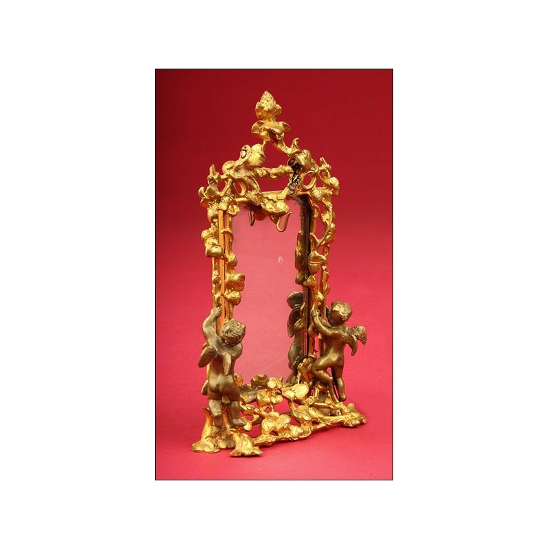 Gilded Bronze Clock Holder made in 1900.