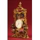 Gilded Bronze Clock Holder made in 1900.