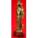 Delicate Lady Figure in Jade. China, late 19th - early 20th century.