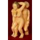 Antique Japanese Erotic Netsuke, Hand Carved Ivory. Signed