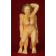 Antique Japanese Erotic Netsuke, Hand Carved Ivory. Signed