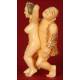 Antique Japanese Erotic Netsuke, Hand Carved Ivory. Signed