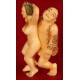 Antique Japanese Erotic Netsuke, Hand Carved Ivory. Signed