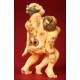 Antique Japanese Erotic Netsuke, Hand Carved in Ivory. Signed