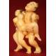 Antique Japanese Erotic Netsuke, Hand Carved in Ivory. Signed