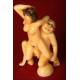 Antique Japanese Erotic Netsuke, Hand Carved Ivory. Signed