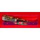 Antique Chinese Fan of the Thousand Faces, in Lacquered and Decorated Wood. XIX Century