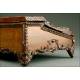 Antique French Mantel Desk made of wood in the 19th century. Very well preserved.