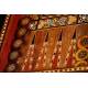 Impresionante Juego Árabe de Backgammon y Damas. Años 80. Original y Hecho a Mano