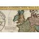 Antique Map of 1720 by C. Weigel showing the Historical Situation in the 5th Century. Germany