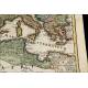 Antique Map of 1720 by C. Weigel showing the Historical Situation in the 5th Century. Germany