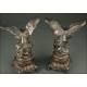 Pair of French Calamine Eagles from the 30's and 40's of the XX Century.