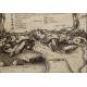 Grabado la Guerra de Sucesión del año 1745 Representando la Batalla de Prats del Rey de 1711