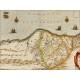 Beautiful Map of the Spanish Cantabrian Coast. Circa 1650, Original Colored