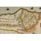 Beautiful Map of the Spanish Cantabrian Coast. Circa 1650, Original Colored