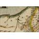 Beautiful Map of the Spanish Cantabrian Coast. Circa 1650, Original Colored