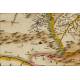 Beautiful Map of the Spanish Cantabrian Coast. Circa 1650, Original Colored