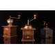 Precious Wooden and Metal Coffee Grinders, in Good Condition. XX Century