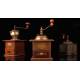 Precious Wooden and Metal Coffee Grinders, in Good Condition. XX Century