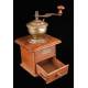 Precious Wooden and Metal Coffee Grinders, in Good Condition. XX Century