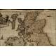 Magnificent Antique Engraving with Map of England and Ireland. Year 1665