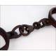 Authentic Antique Cast Iron Handcuffs with Key. Circa 1800