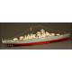 Huge handmade wooden model of the German Battleship Bismark. Scale 1:200.