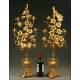 Pareja de Candelabros en Bronce, S. XIX