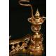 Antique morillos for fireplace. France. S. XIX