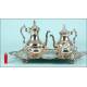 Spanish 'Valero' silver plated coffee set.