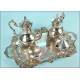 Spanish 'Valero' silver plated coffee set.