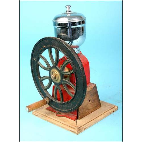 Wheel coffee grinder. Antique