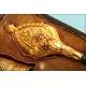 Neceser de costura antiguo en oro macizo de 18K , Francia, 1820