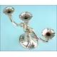 Candelabro de 3 Luces en Plata Maciza