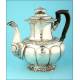 Fantastic Silver Teapot. Austro-Hungarian Empire, 1850.