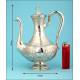 Magnificent French Teapot in Solid Silver of the XXI-XX Century.