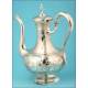 Magnificent French Coffee Pot in Solid Silver from XXI-XX Century.