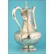 Magnificent French Coffee Pot in Solid Silver from XXI-XX Century.