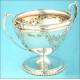 Antique sugar bowl for sugar cubes. Silver. 1895