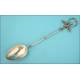 Measuring Spoon For Pharmacist In Solid Silver. Years 40.