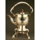 Great English Samovar in Solid Silver, 1899. 1500 grams.