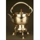 Great English Samovar in Solid Silver, 1899. 1500 grams.