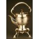 Great English Samovar in Solid Silver, 1899. 1500 grams.