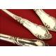 Magnificent Solid Silver Cutlery. Germany. XIX CENTURY.