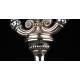 Decorative Blown Glass Vinaigrettes with Decorative Solid Silver Stand. 1830.