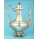 Fantastic 21st Century French Solid Silver Coffee Pot.