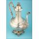 Fantastic 21st Century French Solid Silver Coffee Pot.