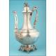 Fantastic 21st Century French Solid Silver Coffee Pot.