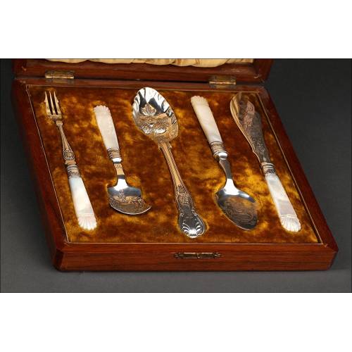Set of Serving Cutlery, 1895.